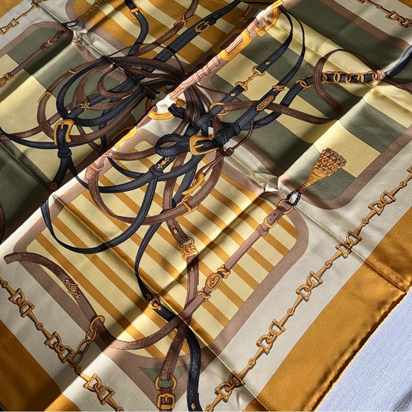 Lancel Silk Scarf 33x34” - Picture 8 of 10